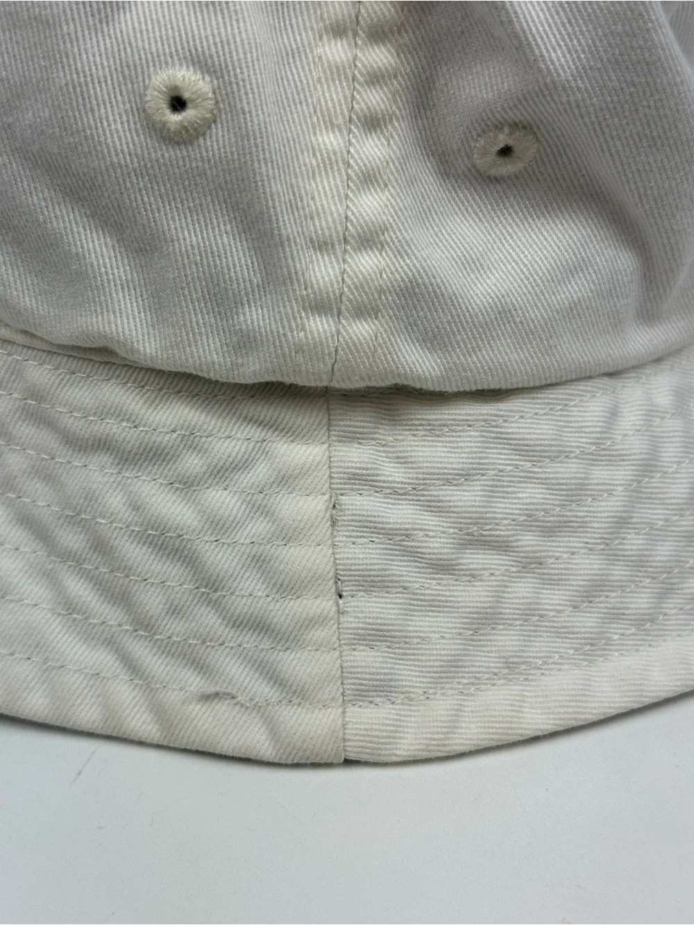 Polo by Ralph Lauren Reversible Cream Bucket Hat with Black Polo Player Logo
